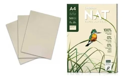 Papel A4 Natural 75g Genérico