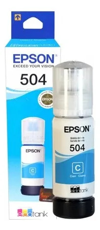 Botella de Tinta Epson Original ecoTANK Cyan 70ml