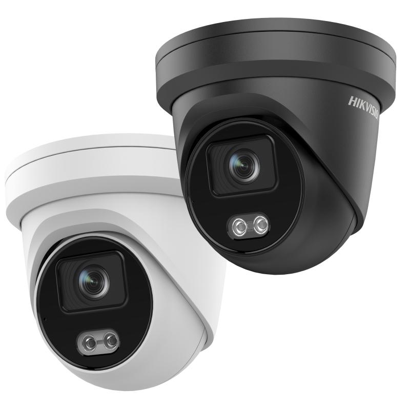 Cámara Torreta IP Bullet 4MP Exterior 2.8mm Blanco 30m Con Audio