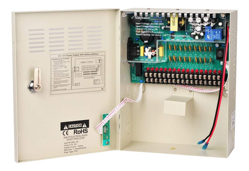 Fuente Backup 12V 10A 18 Salidas SZ