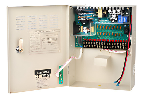 Fuente Backup 12V 10A 9 Salidas