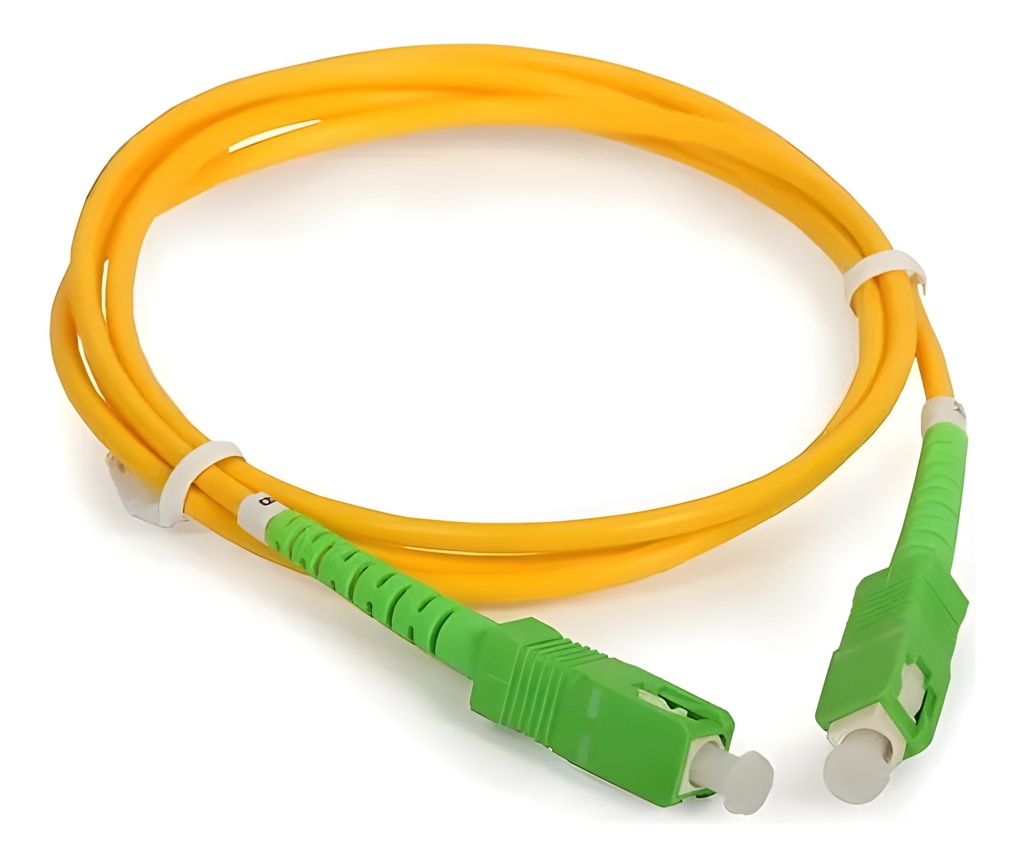 Cable De Fibra Óptica SC/SC 6m Amarillo