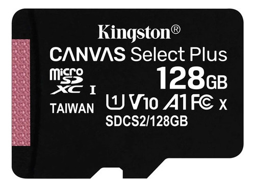 Tarjeta MicroSD 64GB Clase 10 Kingston Canvas Select Plus