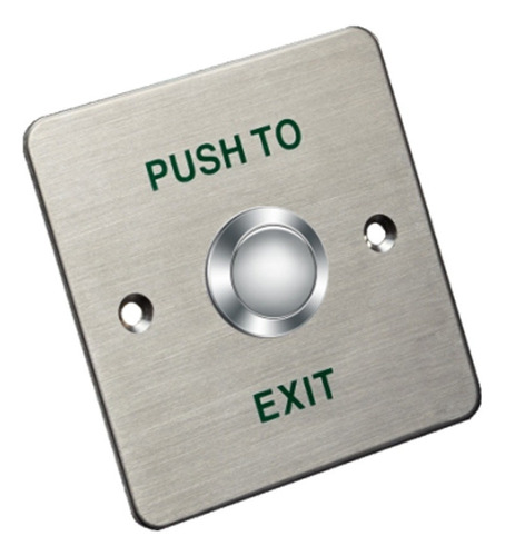 Botón de Salida Metálico Cuadrado 86x86mm