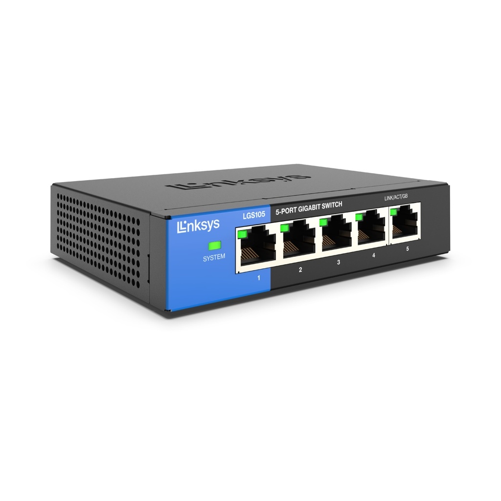 Switch No Administrable 5 Puertos Gigabit LINKSYS LGS105