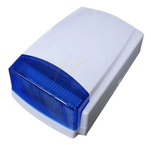 Sirena Exterior Piezoeléctrica Azul Hc Sirens