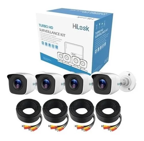 KIT HD DVR 720P, 4 CÁMARAS, FUENTE Y CABLES