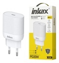 Cargador Inkax USB-C PD 20W blanco