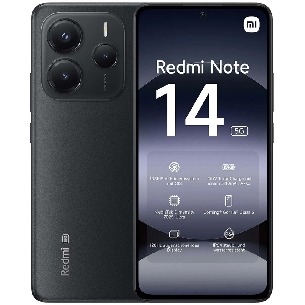 [24094RAD4G] Xiaomi Redmi Note 14 5G 8GB 256GB negro