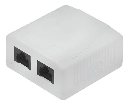 Caja de Pared NRG Plus RJ-45 2 Puertos CAT5E