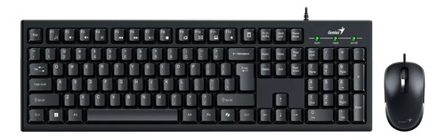 [KM-100SE] Combo Genius KM-100SE teclado y mouse negro usb