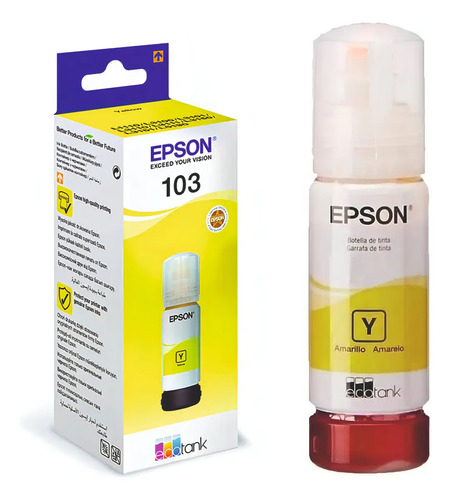 Botella de Tinta Epson 103 EcoTank Amarillo