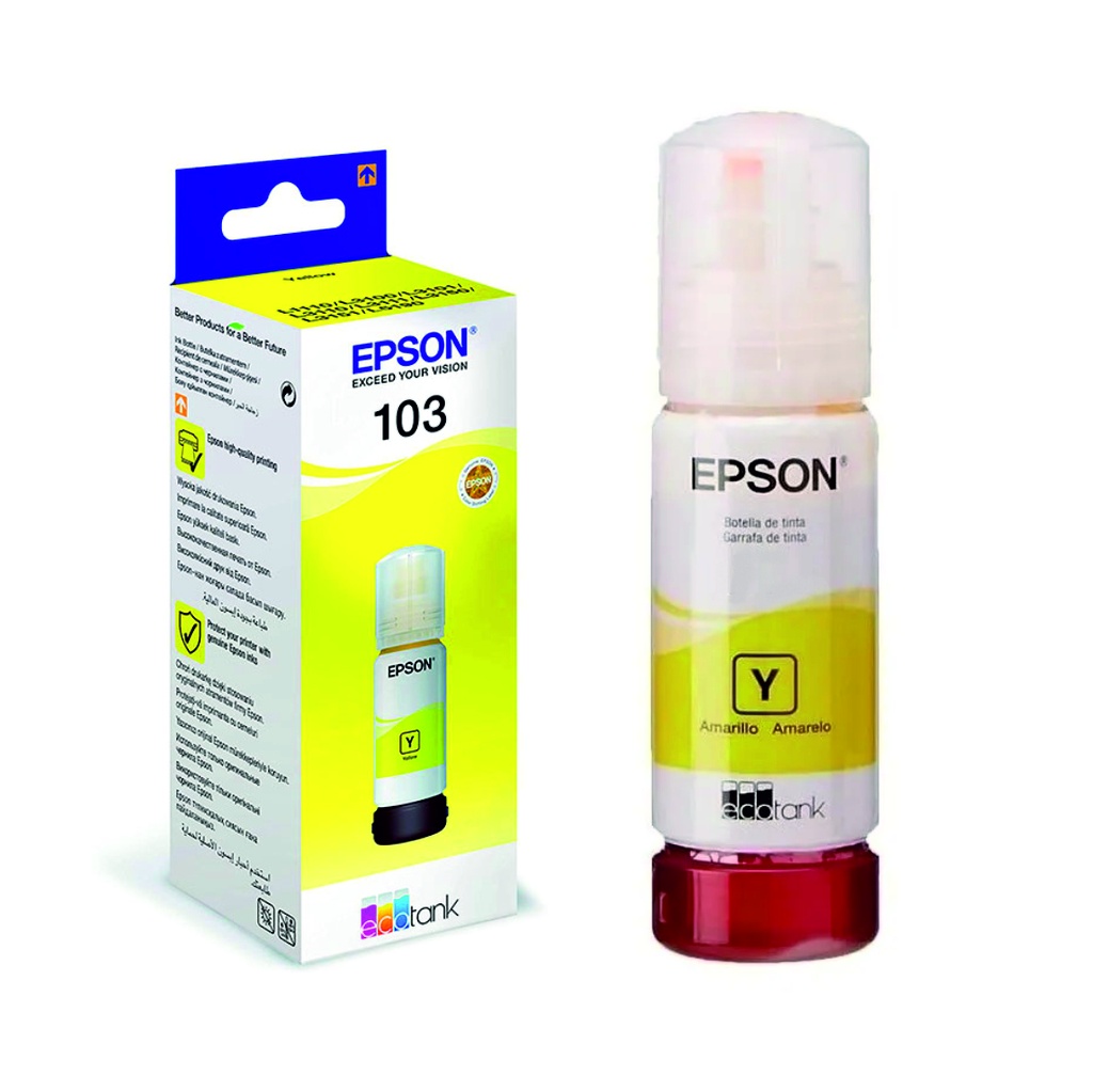 Botella de Tinta Epson 103 EcoTank Amarillo