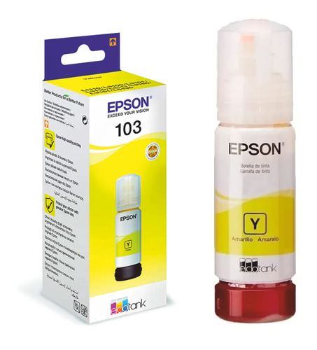 Botella Tinta Epson 103 EcoTank amarillo