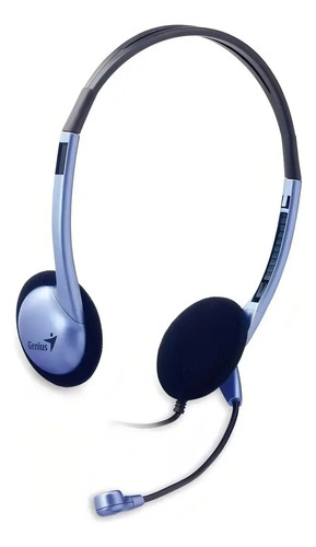 Auriculares Genius HS-02B con micrófono azul
