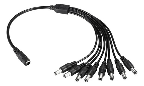 Cable Splitter de Poder NRG Plus 1 a 8 con Conector 5.5 x 2.1 mm 40cm
