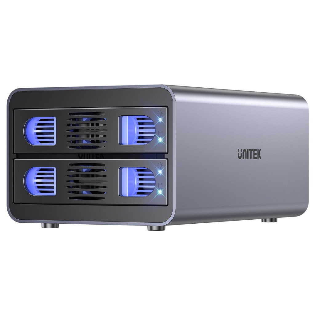 Disco Duro Externo 40TB Dual Bahías SATA Con Raid USB-C