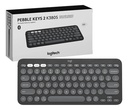 Teclado Logitech K380S Pebble Keys 2 bluetooth grafito