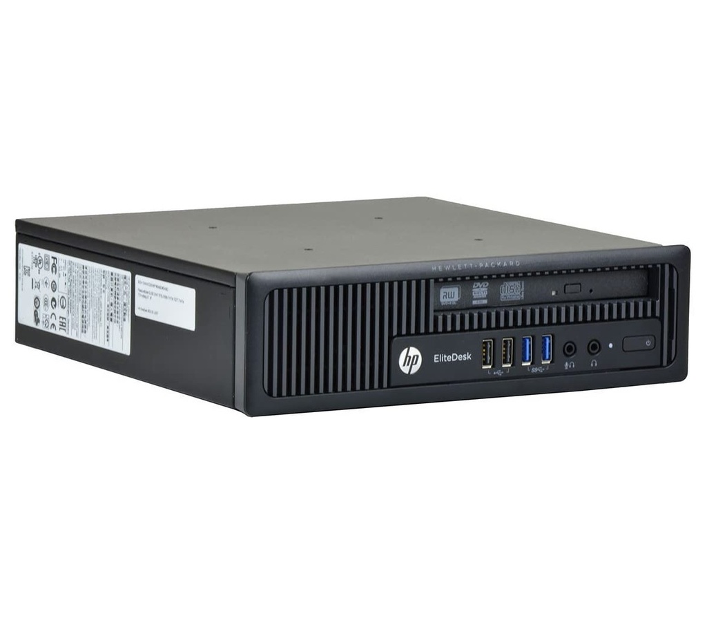 [G1 EliteDesk 800 USDT] Equipo HP Core i3 3.6Ghz, 8GB, 128GB SSD, DVDRW