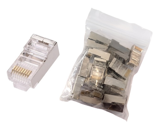 [PLG-5ES] Conector RJ-45 NRG+ FTP CAT5e 20 unidades