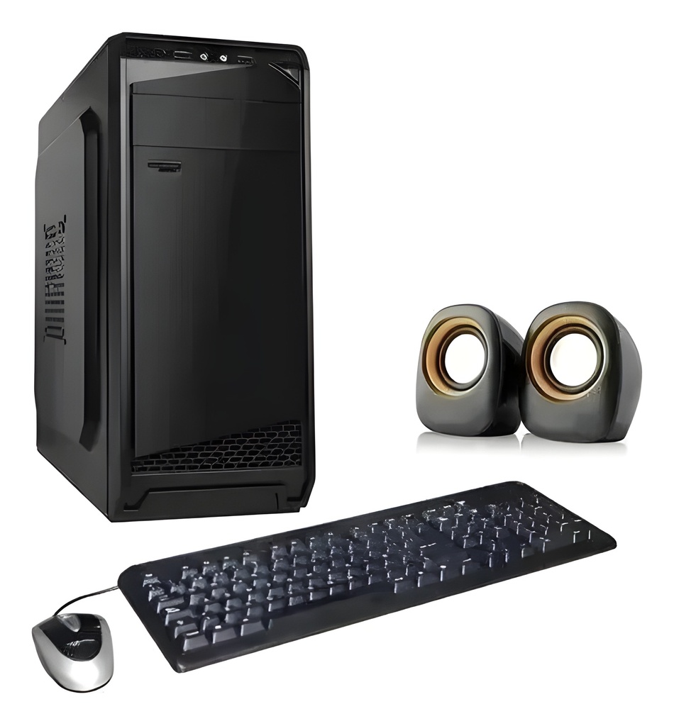 Gabinete Atx Mid-Tower Negro Con USB Frontal