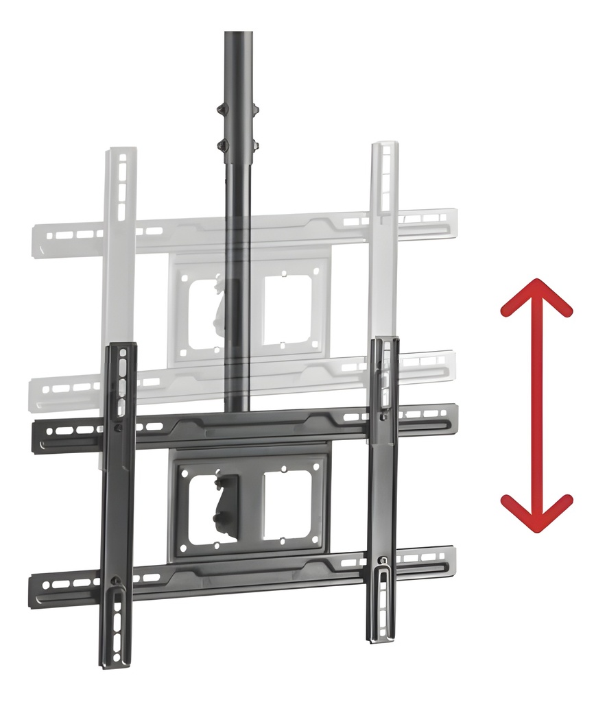 Soporte De Techo Para Pantallas 80" 50Kg Acero-Plástico