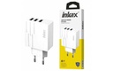 Cargador De Pared 28W 3x USB-A Blanco