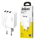 Cargador Inkax 3xUSB-A 28W 2.1A blanco