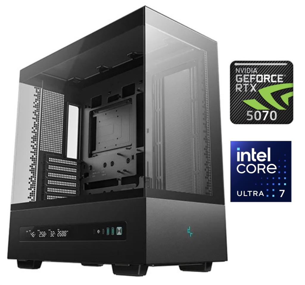 Equipo Gamer Core Ultra 7 265KF 32GB 1TB NVMe RTX 5070 12GB 3Green