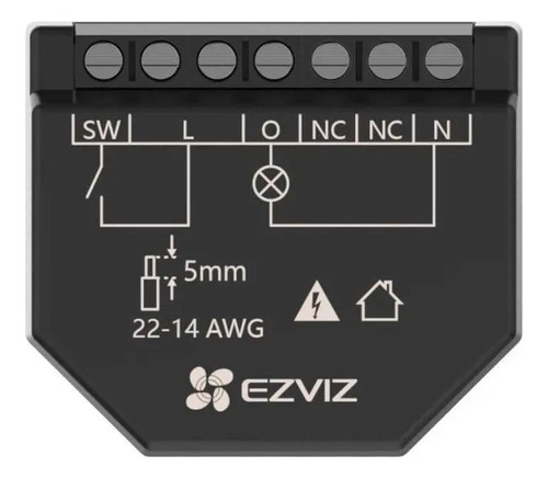 Relé WiFi 2 Canales Monitoreo Consumo Ezviz