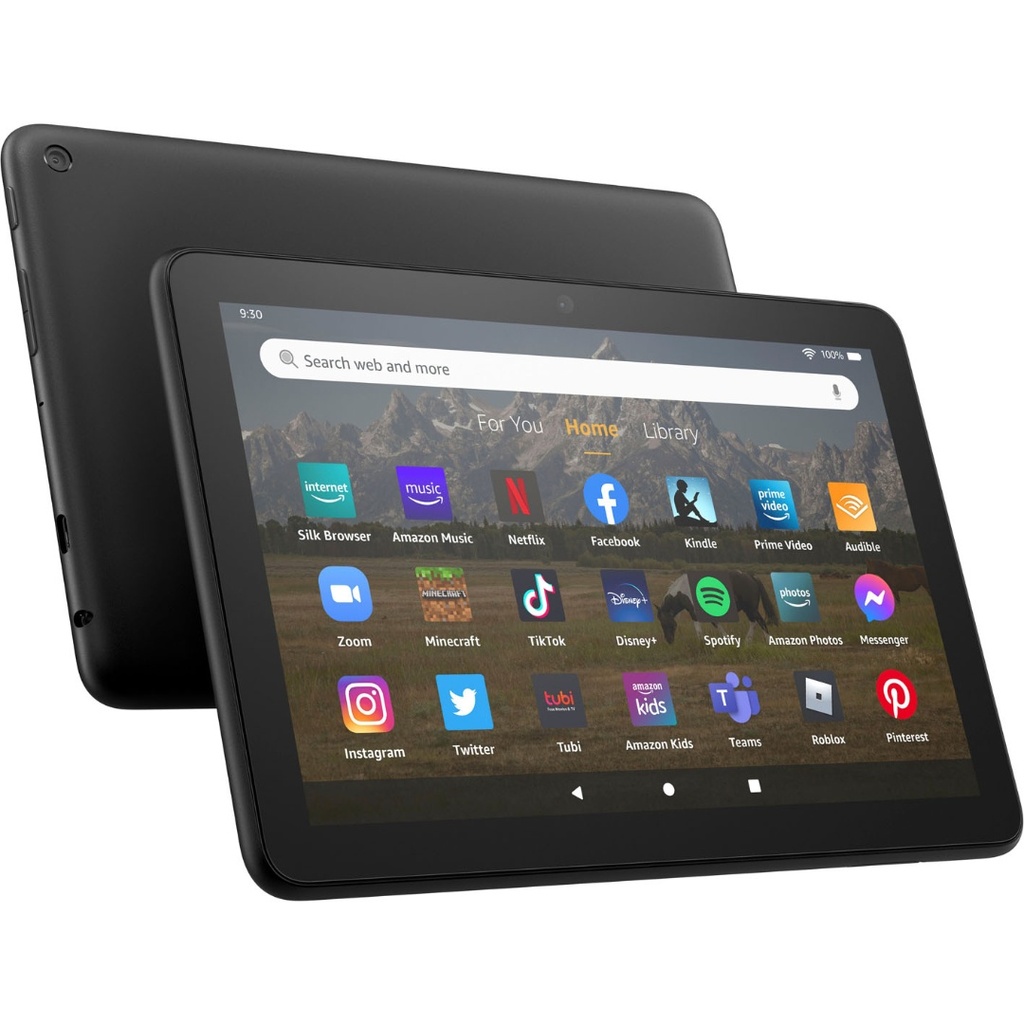 Tablet 8" HD IPS 1280x800 Fire OS 6.0 2GB RAM 64GB Almacenamiento Hexa-core 2.0 GHz MicroSD Dual Cam 2MP WiFi 802.11ac Bluetooth 5
