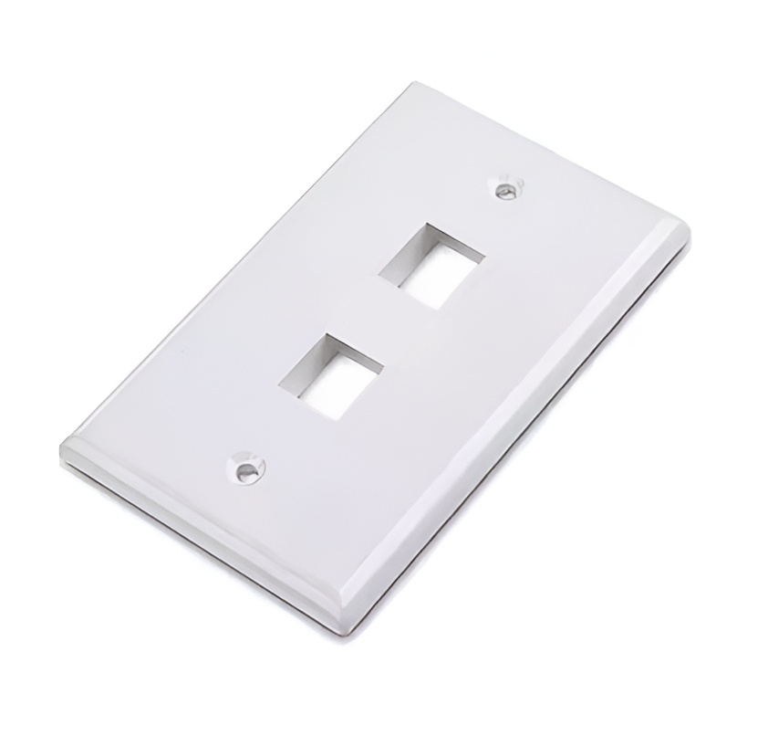 [FPL-120-2] Plaqueta RJ45 NRG+ 2 puertos blanca