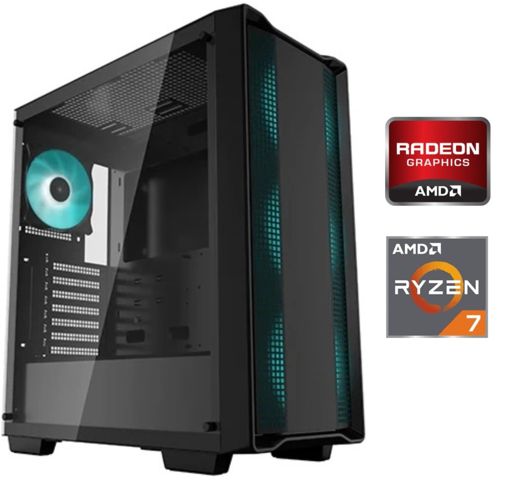 [Ryzen 7 5700G Gamer] Equipo Gamer Ryzen 7 5700G, 16GB, 1TB NVMe, Graficos Radeon