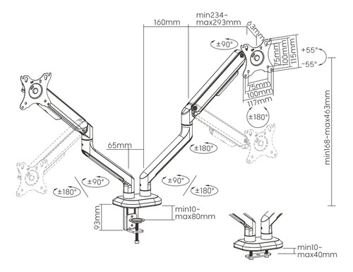 Soporte Monitor Gaming 17-32