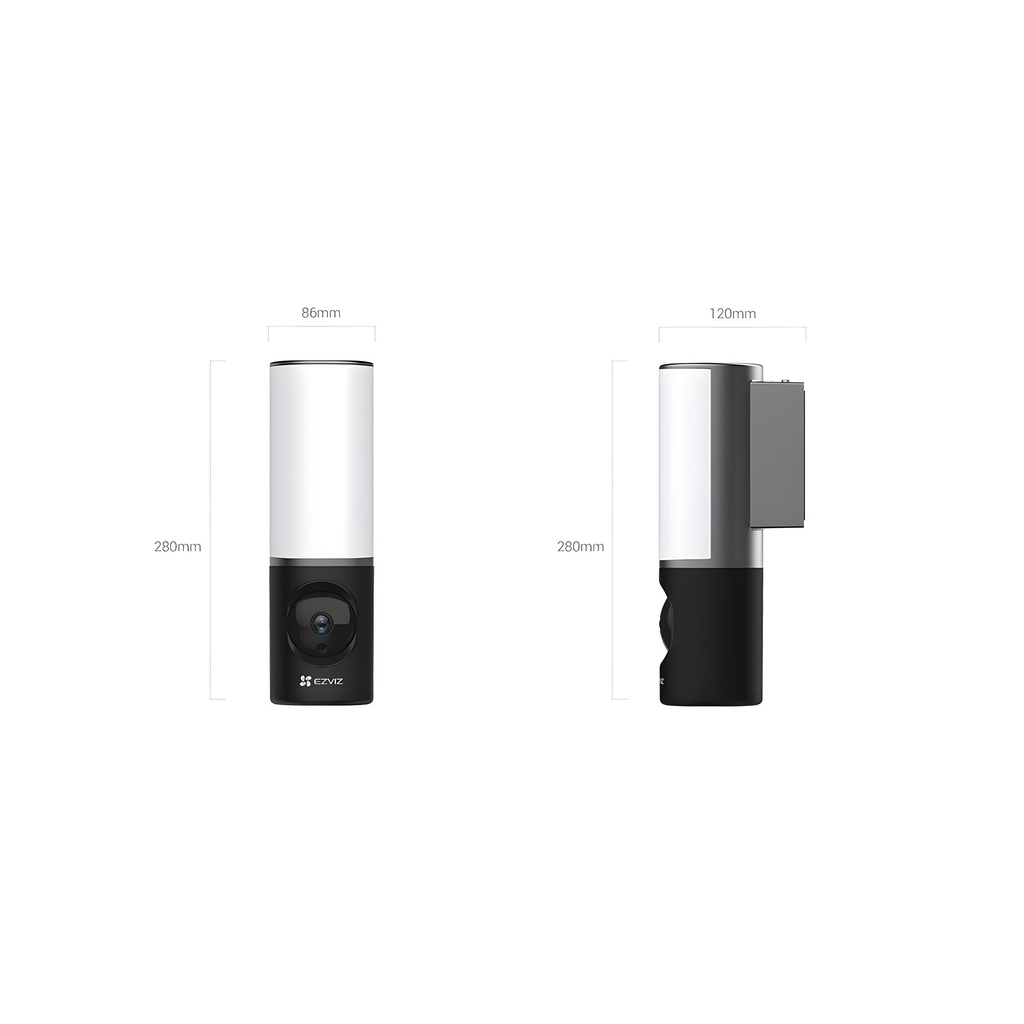 Cámara Domo IP 4MP Exterior 157° 10m Infrarroja Con Iluminación LED Regulable