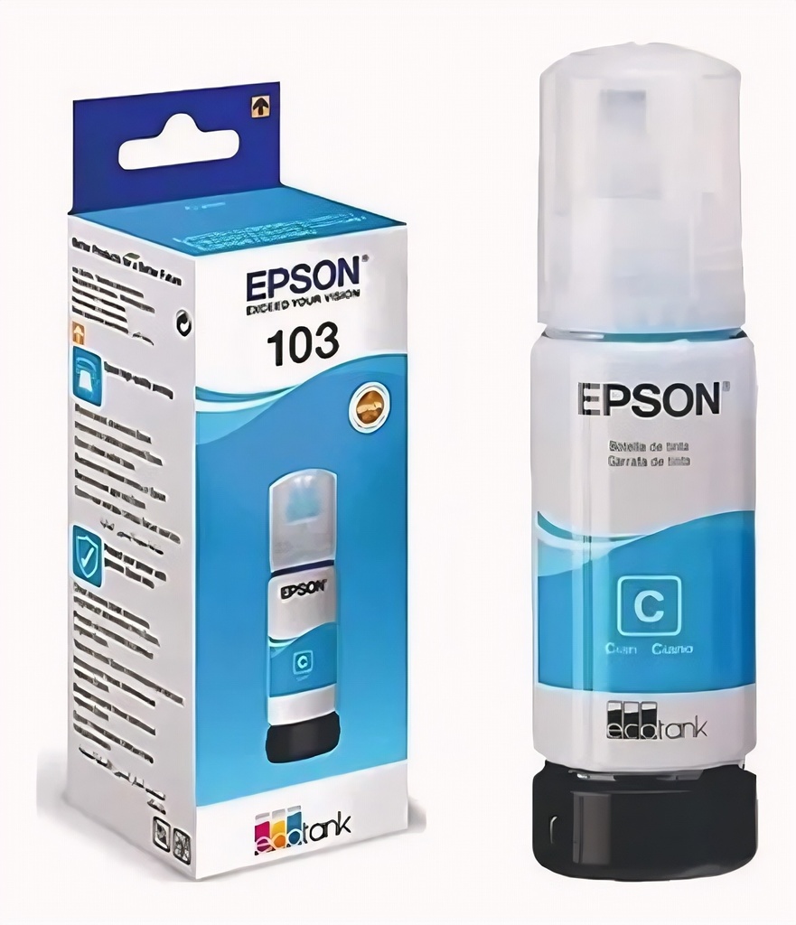 Botella de Tinta Original Epson T664120 70ml Negra