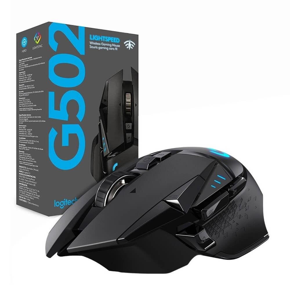 Mouse Logitech Gamer G502 Lightspeed inalámbrico