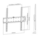 Soporte para TV lcd/led fijo hasta 55'' con nivel