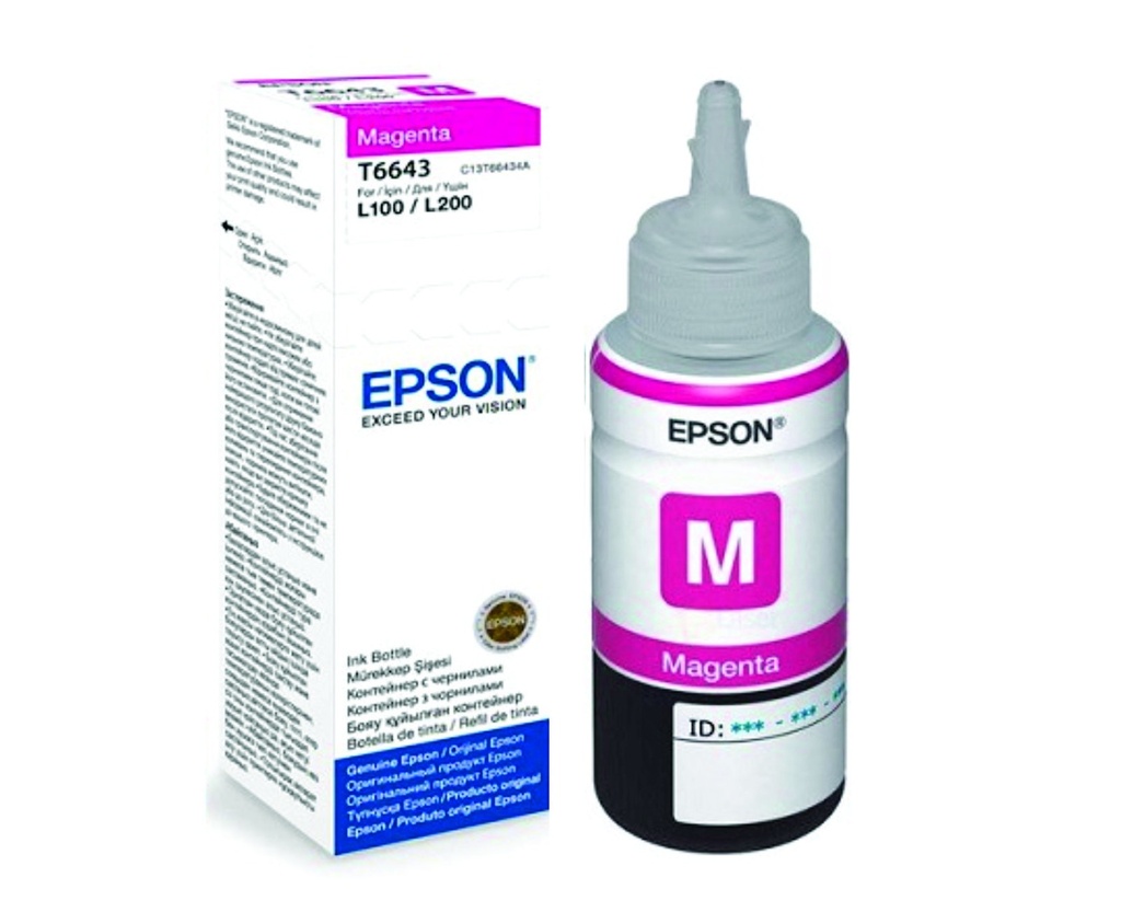 Botella De Tinta Epson T6643 Magenta 70ml
