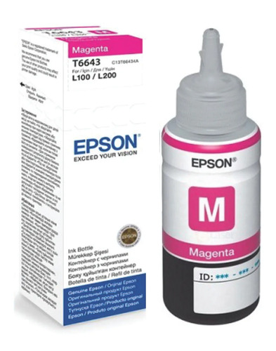 Botella De Tinta Epson T6643 Magenta 70ml