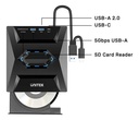 Unidad Óptica Externa Unitek Con USB 5Gbps Y Lector SD