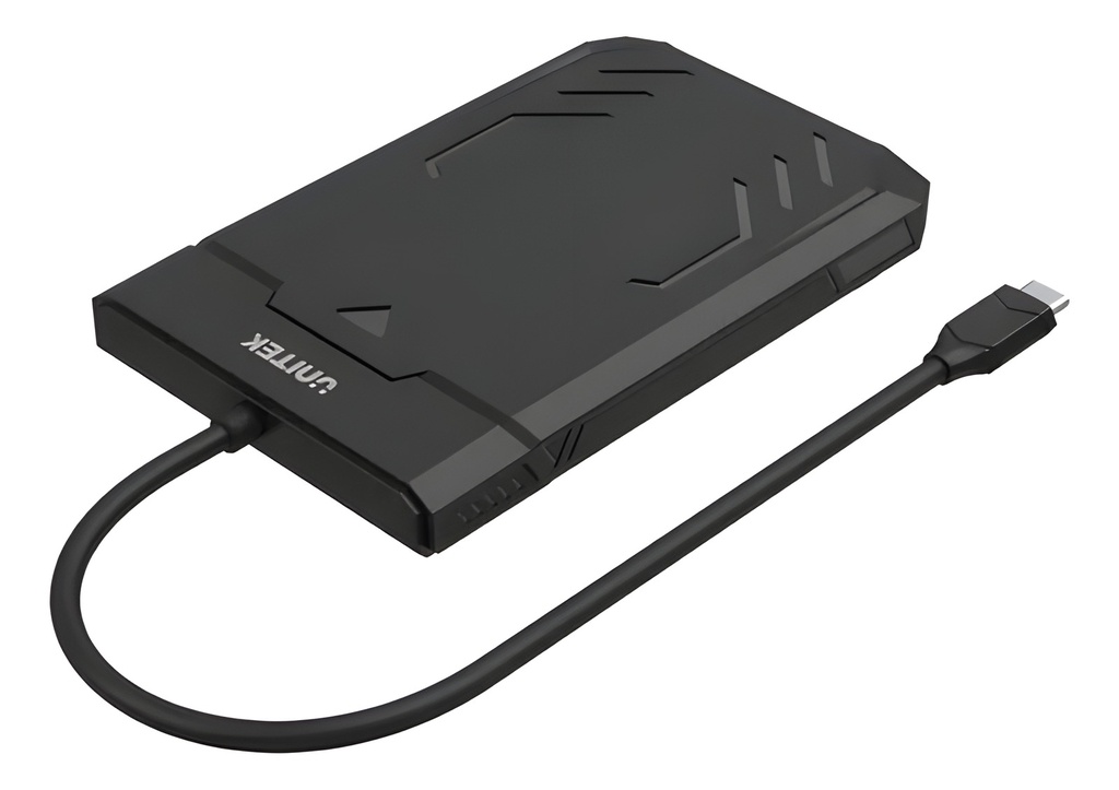 Gabinete Externo USB-C 3.0 Para Disco Duro O SSD SATA Iii 2.5 Pulgadas Negro