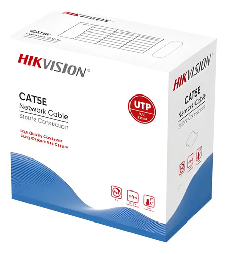 Cable UTP Cat5E 305m Interior Hikvision