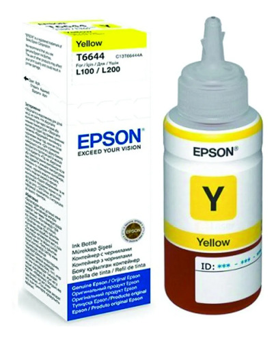 Botella de Tinta Epson Original ecoTANK 70ml Amarillo