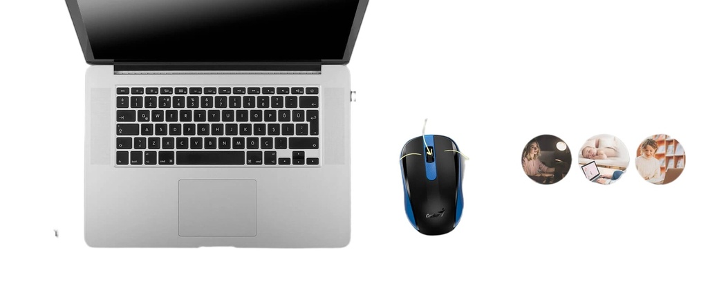 Mouse Inalámbrico 1200DPI 3 Botones Negro
