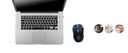 Mouse Inalámbrico 1200DPI 3 Botones Negro