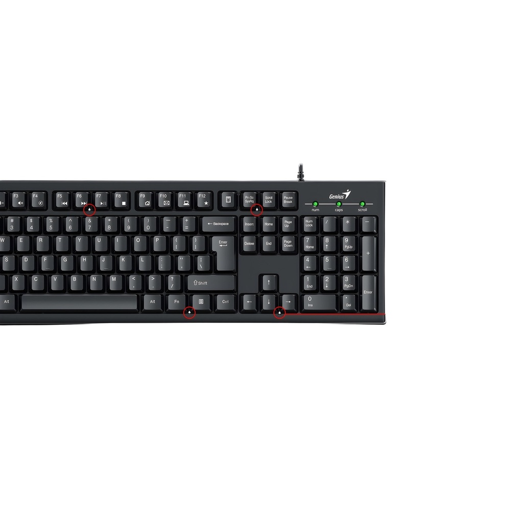 Teclado Cableado Español Concavo Con Teclas Multimedio Y Resistencia A Derrames