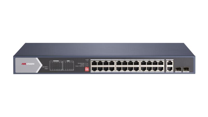 Switch No Administrable 24 Puertos Gigabit 2 Uplinks Gigabit PoE 370W