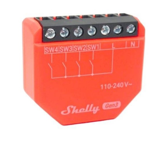 [i4 Gen3] Interruptor de entrada Shelly i4 Gen3 Wi-fi