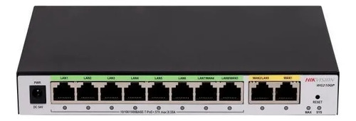 Router PoE 10 Puertos Hikvision